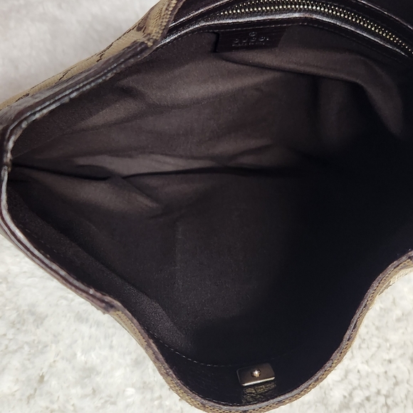 Gucci Monogram Canvas Web Horsebit Hasler Hobo Bag - Picture 5 of 14